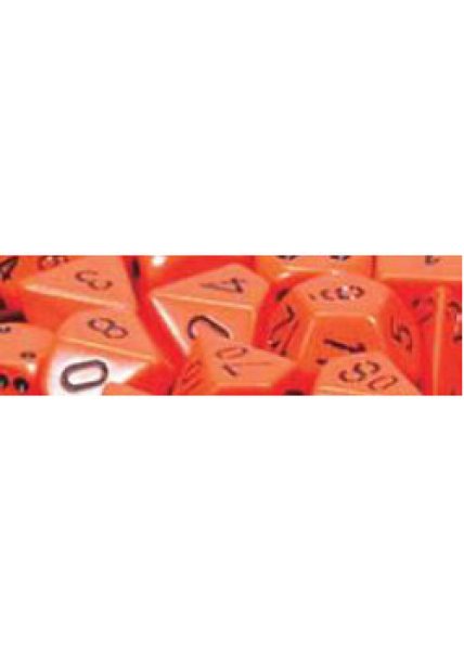 DICE 7-set: CHX25403 Opaque Set Orange Black (7)