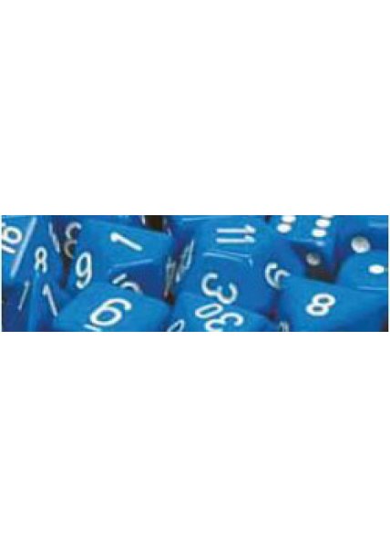 DICE 7-set: CHX25406 Opaque Set Blue White (7)