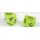 DICE D6: CHX27630 Vortex 16mm Bright Green Black (12)