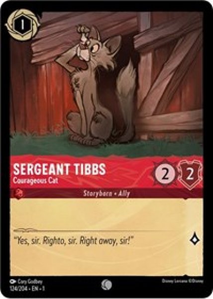 Sergeant Tibbs - Courageous Cat Cold Foil