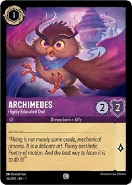 Archimedes - Highly Educated Owl Cold Foil