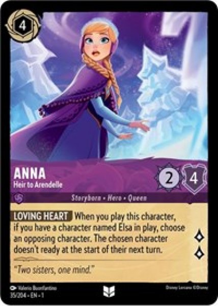 Anna - Heir to Arendelle Cold Foil