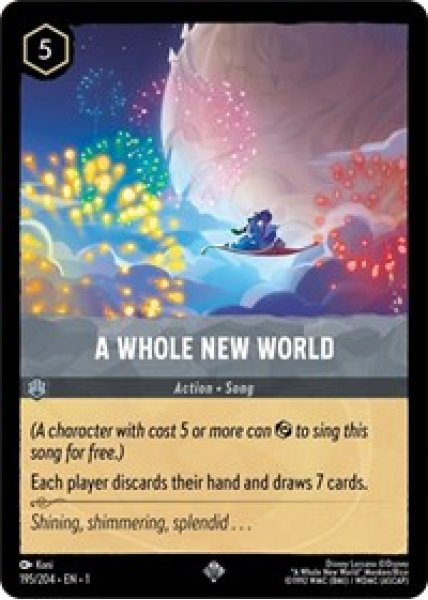 A Whole New World Cold Foil