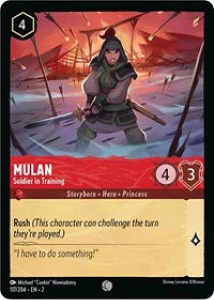 Mulan - Soldier in Training Cold Foil