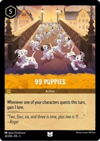 99 Puppies Cold Foil