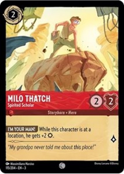 Milo Thatch - Spirited Scholar Cold Foil