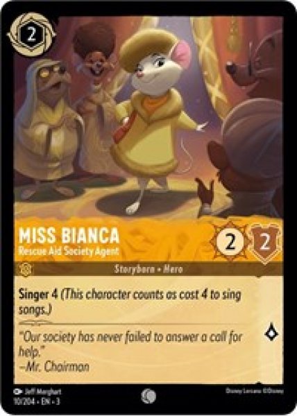 Miss Bianca - Rescue Aid Society Agent Cold Foil