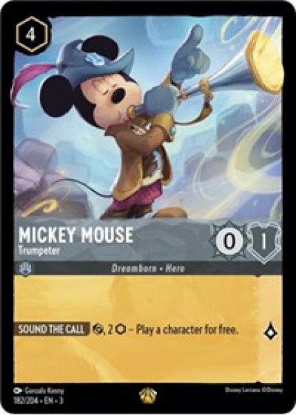 Mickey Mouse -Trumpeter Cold Foil