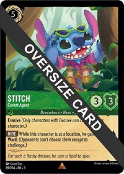 Stitch - Covert Agent (Oversized) Cold Foil