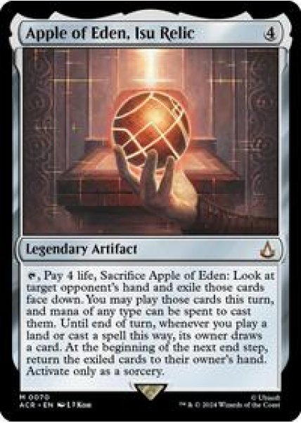 Apple of Eden, Isu Relic Foil