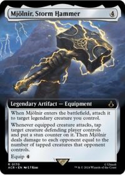 Mjolnir, Storm Hammer (Extended Art) Foil