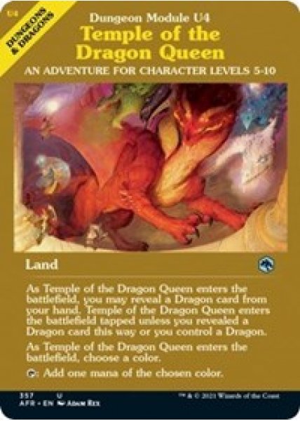 Temple of the Dragon Queen (Dungeon Module) - Foil