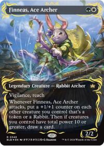 Finneas, Ace Archer (Borderless) (Raised Foil) Foil