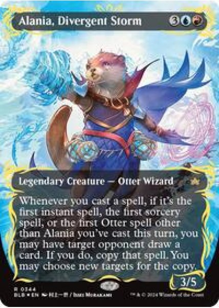 Alania, Divergent Storm (Borderless) (Raised Foil) Foil