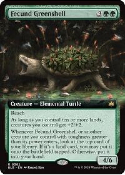 Fecund Greenshell (Extended Art) Foil