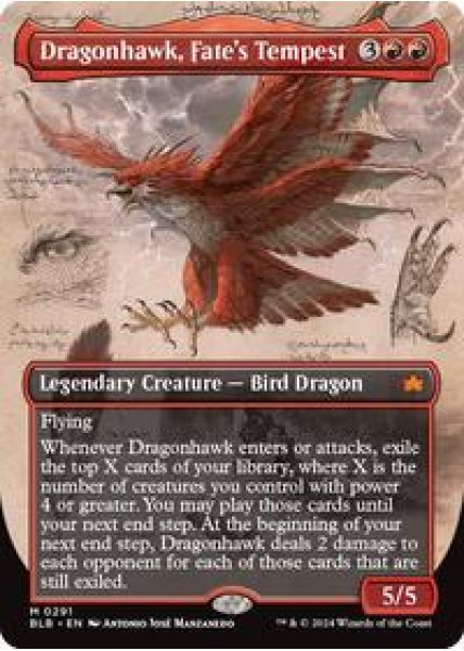 Dragonhawk, Fate's Tempest (Borderless) Foil