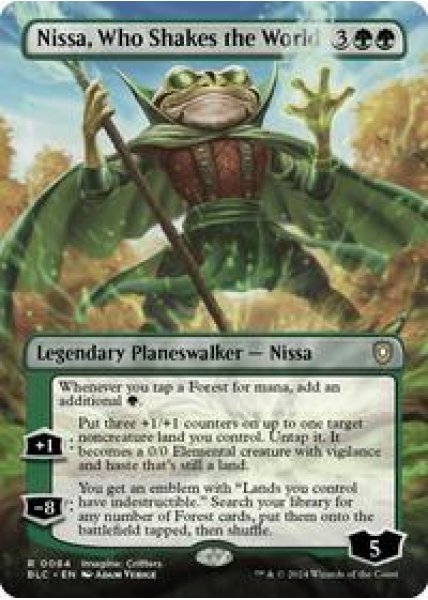 Nissa, Who Shakes the World (Borderless) Foil