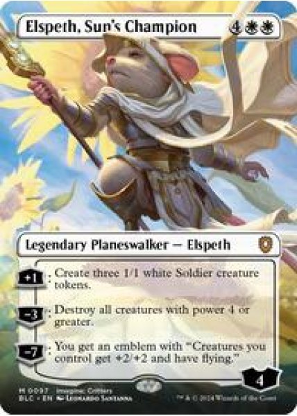 Elspeth, Suns Champion (Borderless) Foil