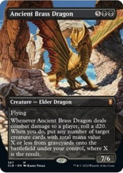 Ancient Brass Dragon (Borderless) - Foil