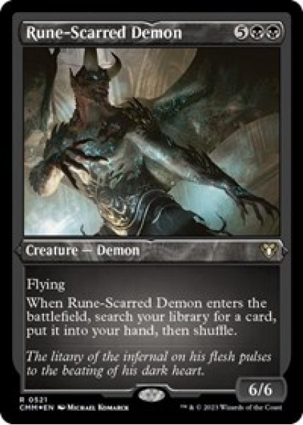 Rune-Scarred Demon (Foil Etched) - Foil