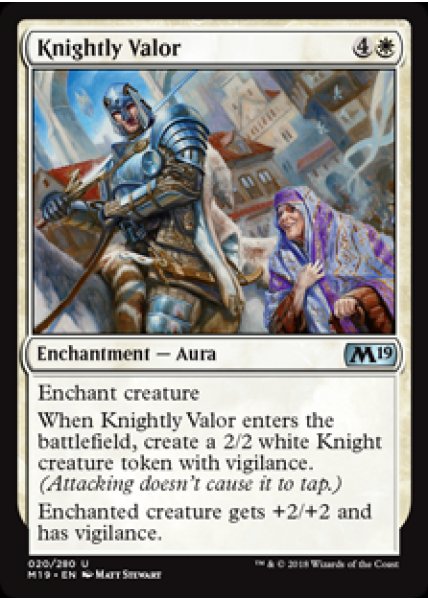 Knightly Valor - Foil