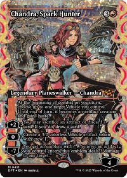 Chandra, Spark Hunter (Showcase) (Fracture Foil) -