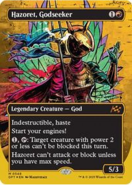 Hazoret, Godseeker (Borderless) (First-Place Foil) -