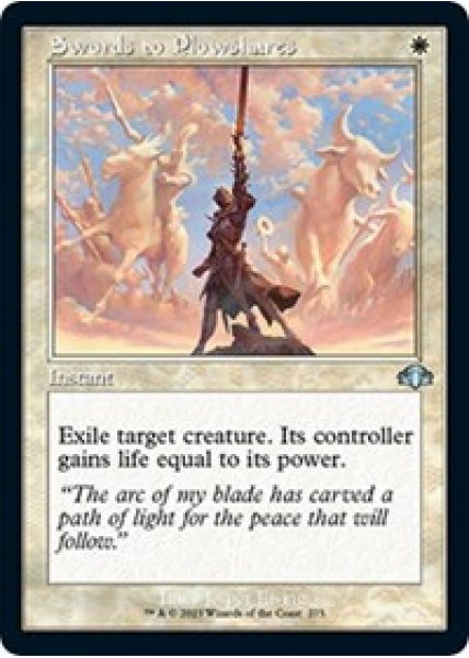 Swords to Plowshares (Retro Frame)