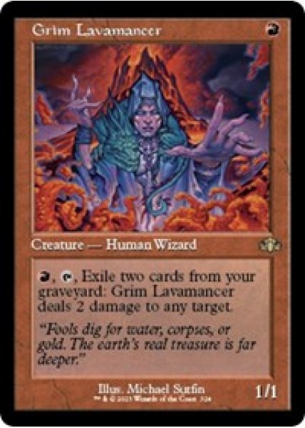 Grim Lavamancer (Retro Frame) - Foil