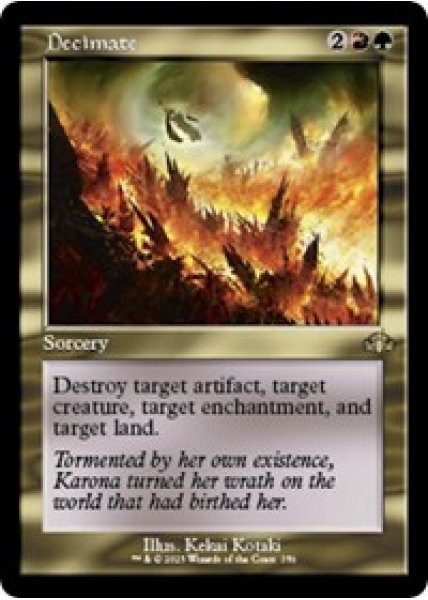 Decimate (Retro Frame) - Foil