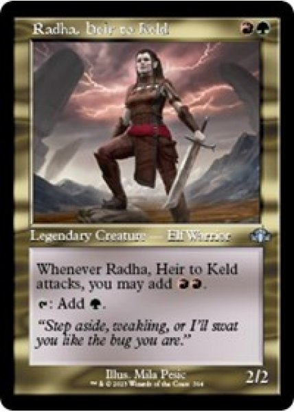 Radha, Heir to Keld (Retro Frame) - Foil