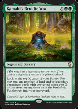 Kamahl's Druidic Vow- Foil