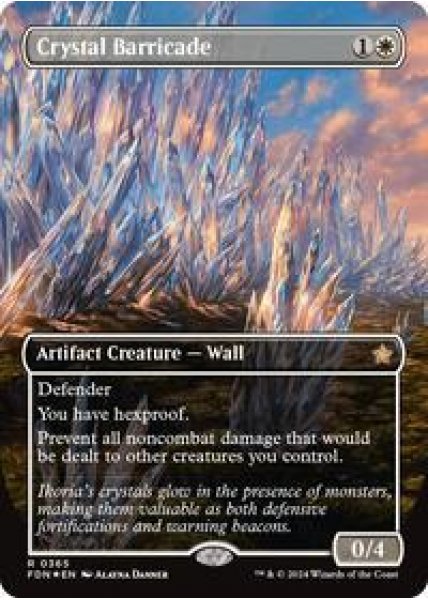 Crystal Barricade (Borderless) (Mana Foil) -