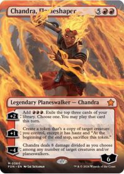 Chandra, Flameshaper (Borderless) - Foil