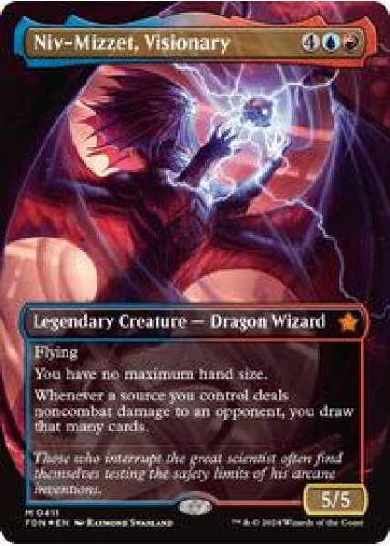 Niv-Mizzet, Visionary (Borderless) (Mana Foil) -