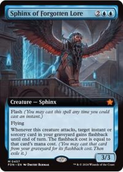 Sphinx of Forgotten Lore (Extended Art) - Foil