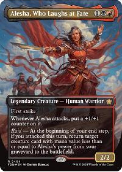 Alesha, Who Laughs at Fate (Borderless) (Mana Foil) -