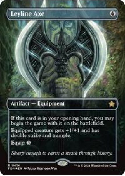 Leyline Axe (Borderless) (Mana Foil) -