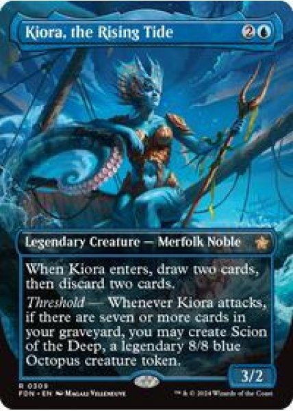 Kiora, the Rising Tide (Borderless) - Foil