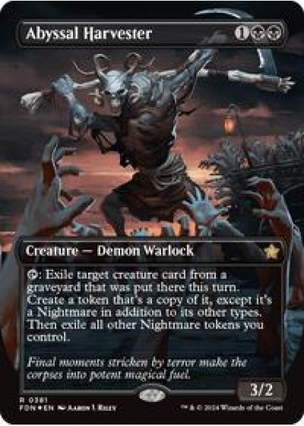 Abyssal Harvester (Borderless) (Mana Foil) -