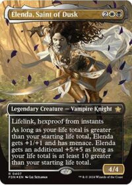 Elenda, Saint of Dusk (Borderless) (Mana Foil) -