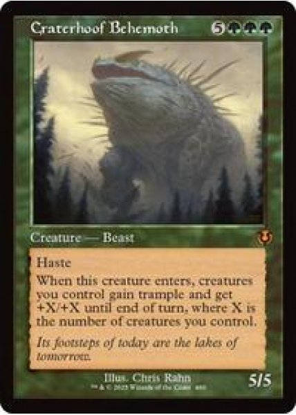 Craterhoof Behemoth (Retro Frame) - Foil