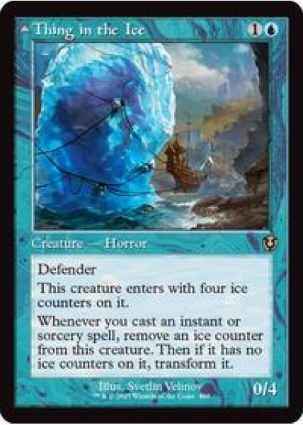 Thing in the Ice (Retro Frame) - Foil