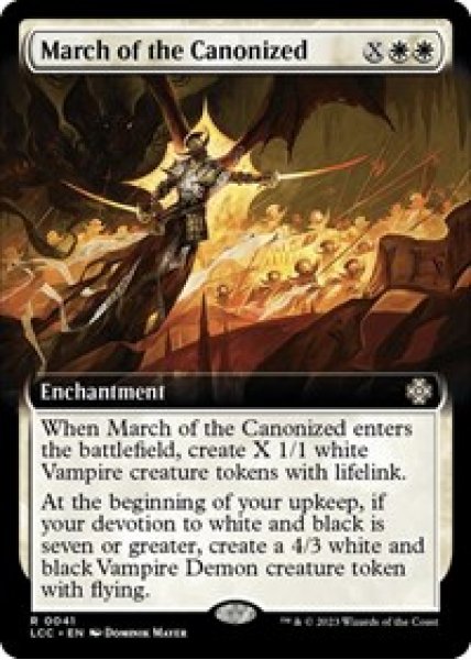 March of the Canonized (Extended Art) Foil