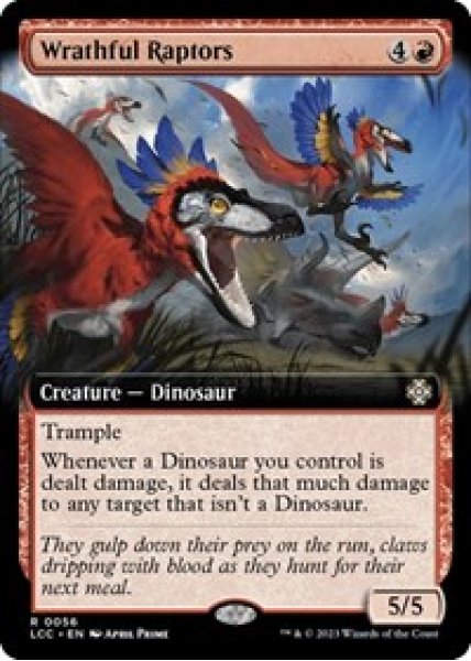 Wrathful Raptors (Extended Art) Foil