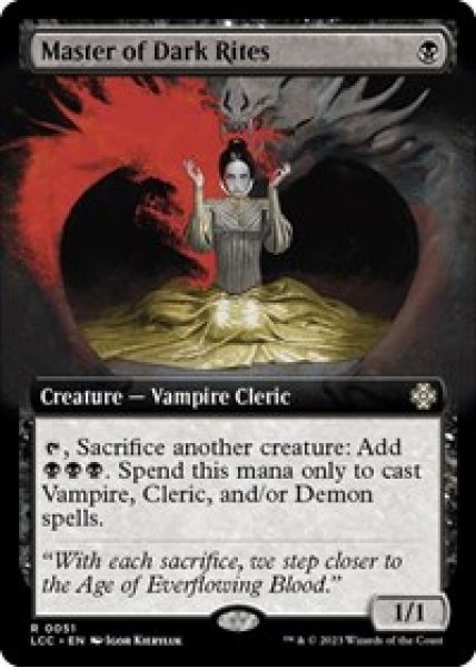 Master of Dark Rites (Extended Art) Foil