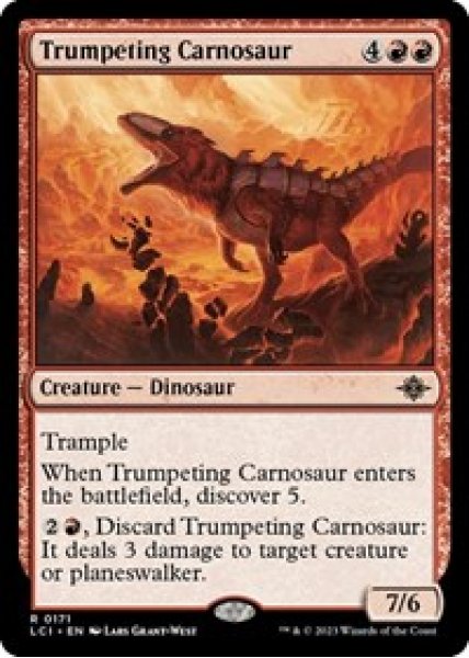 Trumpeting Carnosaur Foil