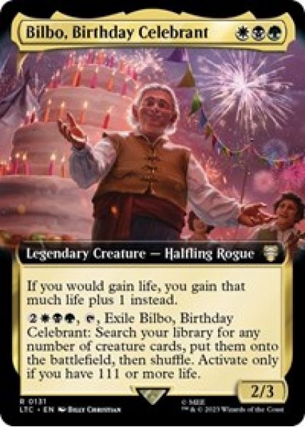 Bilbo, Birthday Celebrant (Extended Art) - Foil