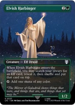 Elvish Harbinger (Borderless)