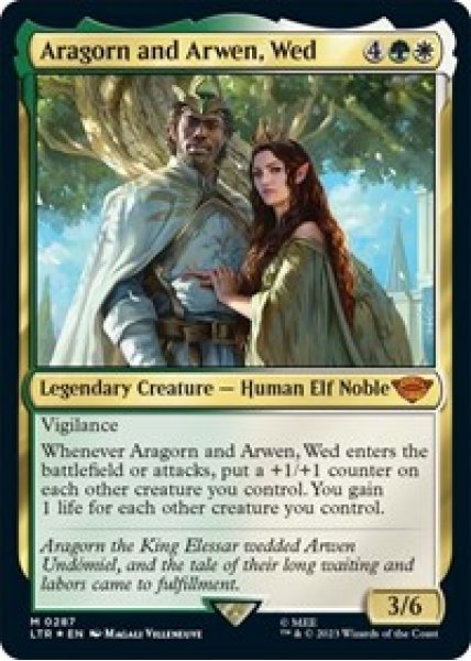 Aragorn and Arwen, Wed - Foil